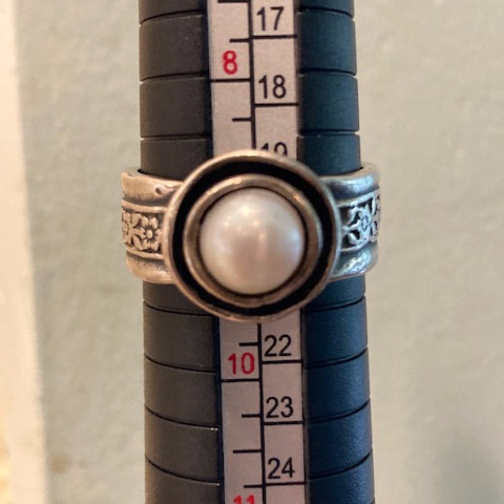 DIDAE Sterling Silver & Pearl Ladies Ring